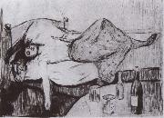 Edvard Munch After the day painting
